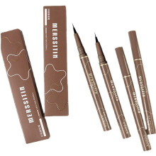 Waterproof Liquid Eyeliner Pen with Precision Fine Tip, Smudge Proof Long Lasting 04# Taupe