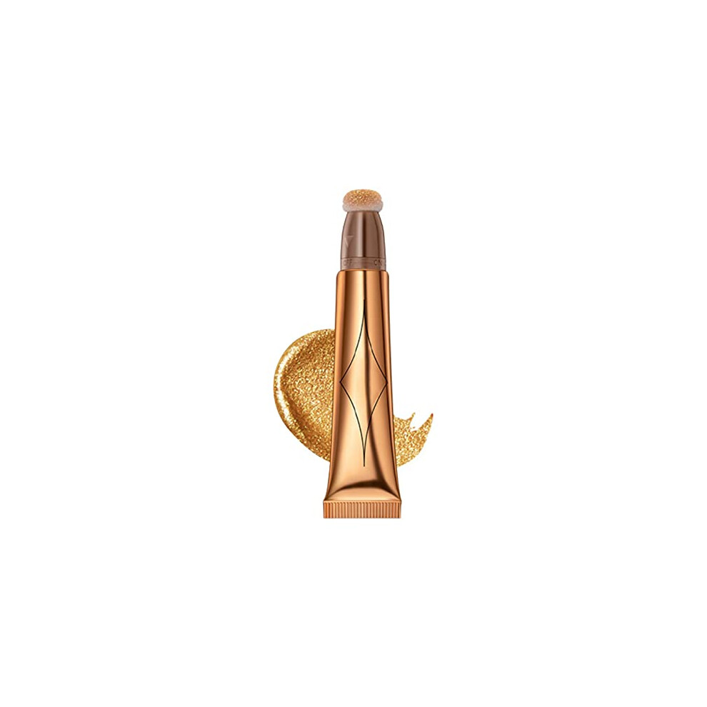 Gold Liquid Highlighter Stick With Cushion Applicator, Silky Creamy Contour Wand For Face And Body, 06 Champagne