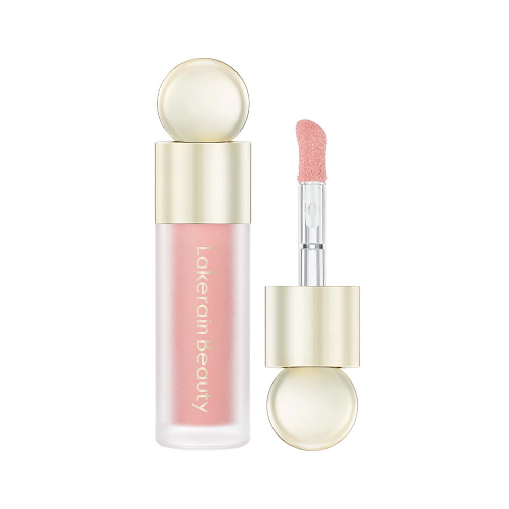 Pink/Cream Soft Liquid Blush And Blush For Cheeks, Long Lasting Buildable Lightweight Dewy Finish Wand