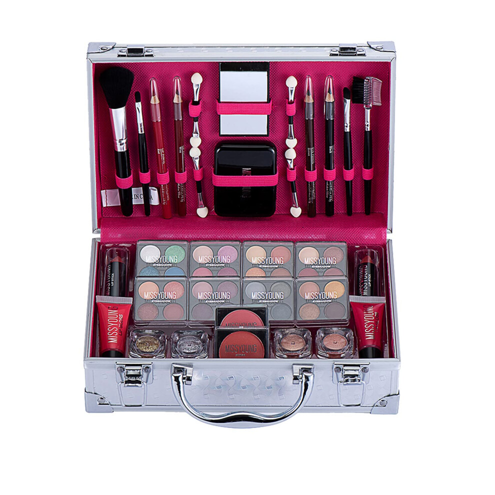 AllinOne Holiday Makeup Gift Set for Women with LongLasting Colors and Travel Case