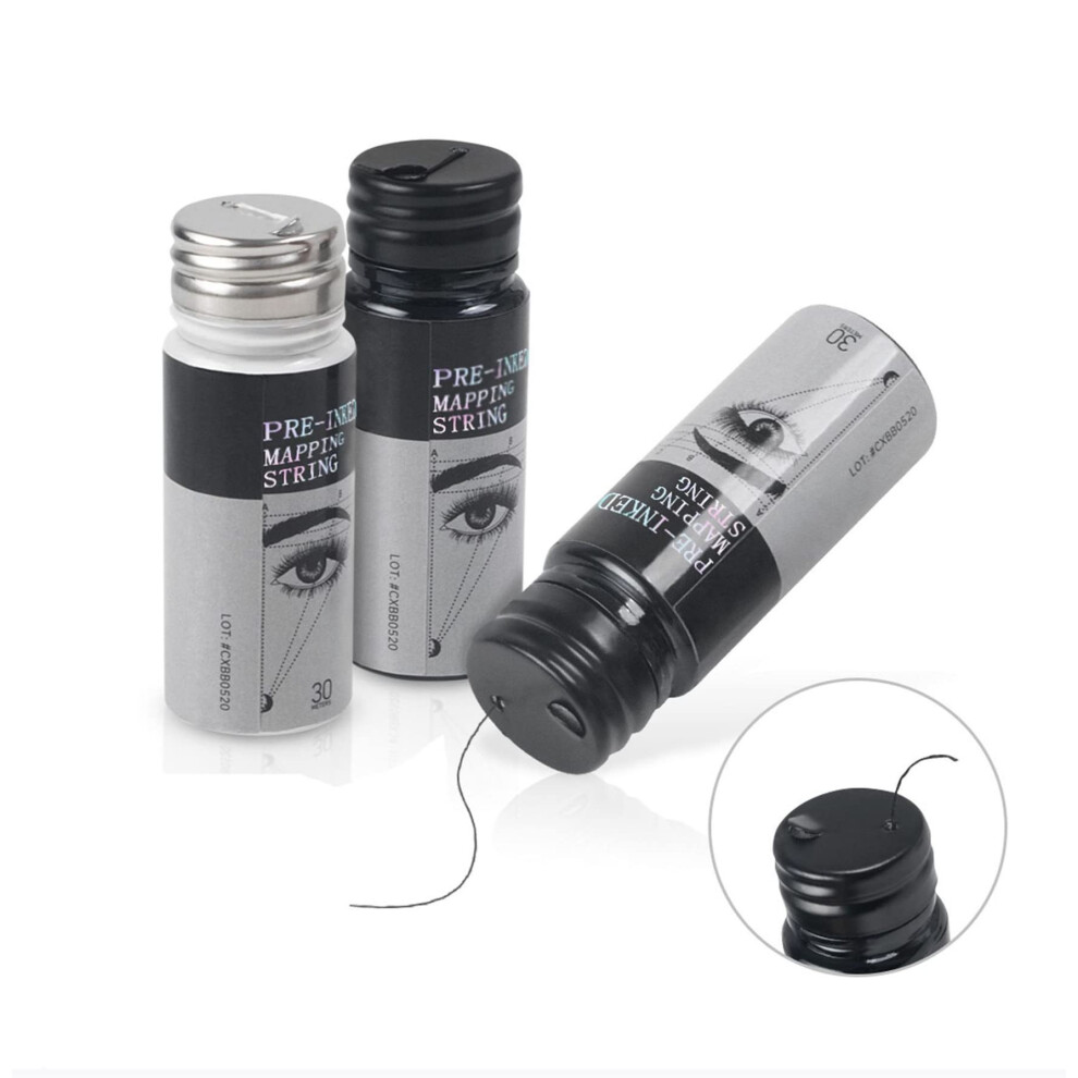 White 30M Microblading Mapping String For Accurate Eyebrow Mapping Semipermanent Makeup