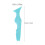 Eyeliner Stencil Silicone Winged Eyeliner Tool 5in1 Precise Makeup Guide Multiangle Blue 5