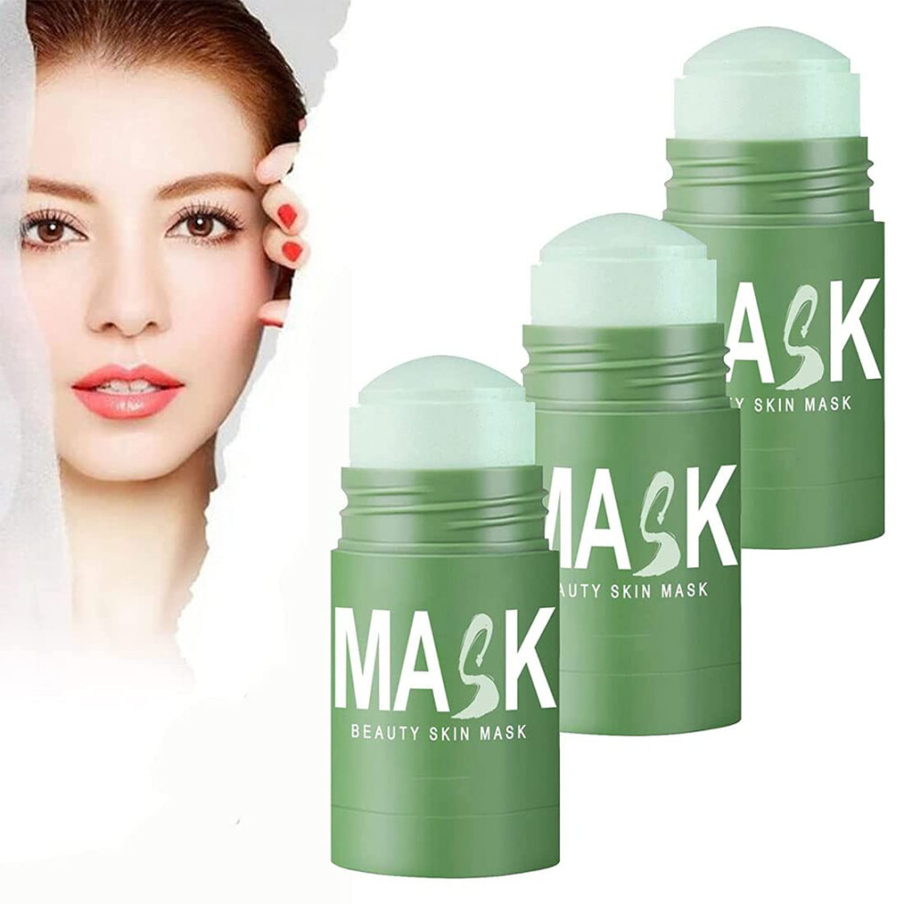 Green Tea Face Mask For Blackheads And Oily Skin, Deep Pore Cleansing, 3Pcs