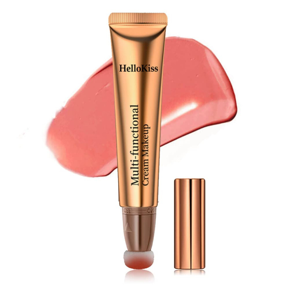 Liquid Blush Wand with Cushion Tip, Long Lasting Matte Cream Contour Stick for Natural Look, 3# Blush