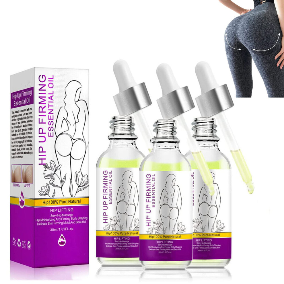 Butt Enhancement Oil for Women, Natural Hip Lifting and Firming Massage Oil, Skin Tightening Care