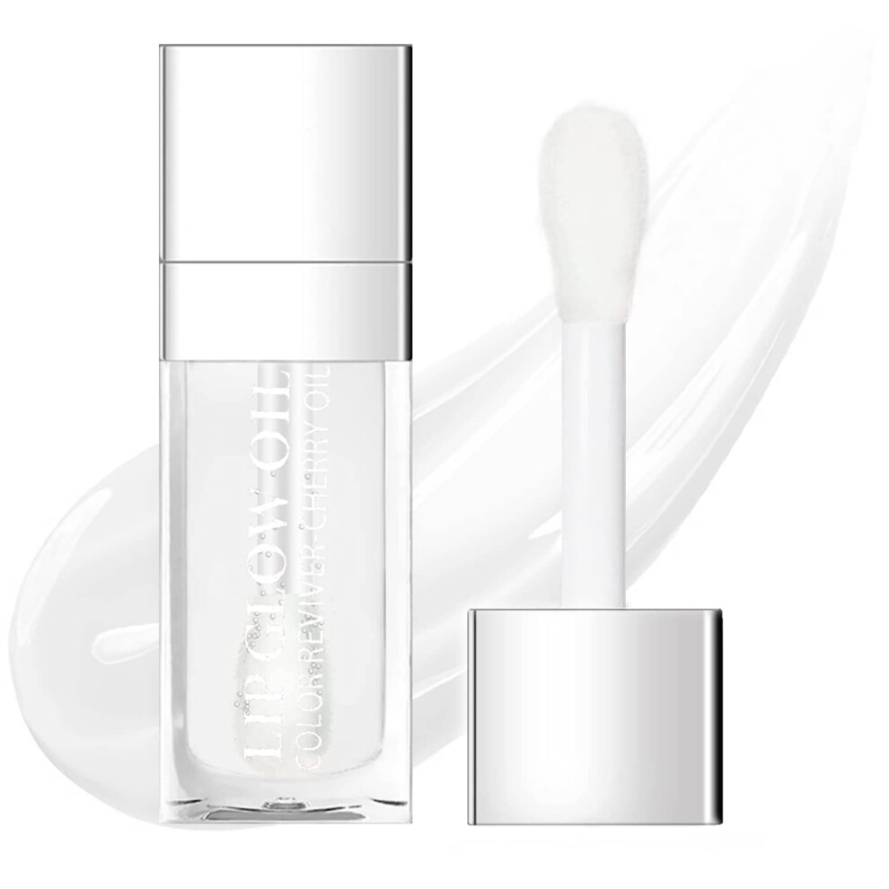 Lip Oil Hydrating Tinted Lip Balm, Nonsticky Gloss for Deep Hydration and Transparent Shine 004