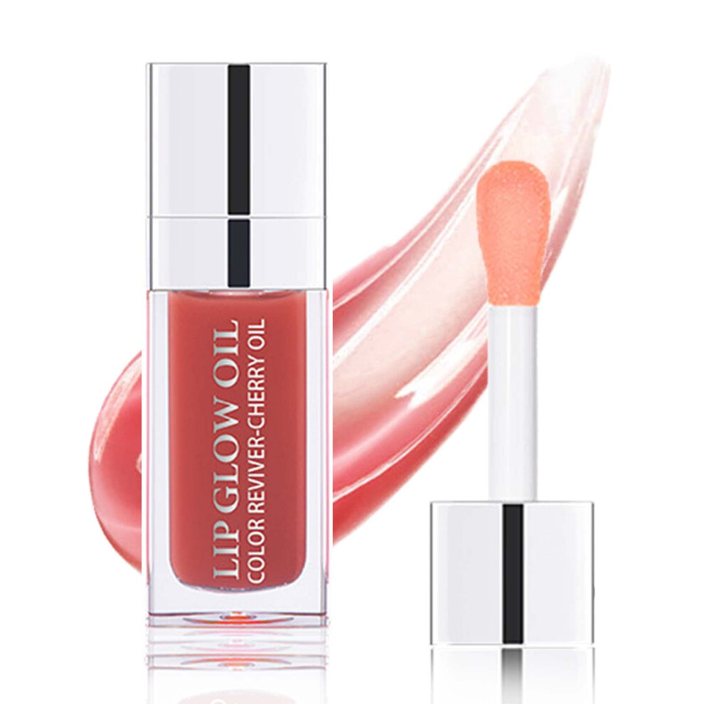 Light Lip Glow Oil Hydrating Nonsticky Lip Gloss Longlasting Moisture Nourishing Tint #012