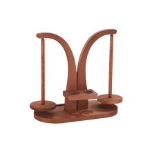 Yarn Cake Winder Magnetic Wool Ball Winder Rotating Double Spindle Crochet Tool For Handmade Knitting And Crochet Brown