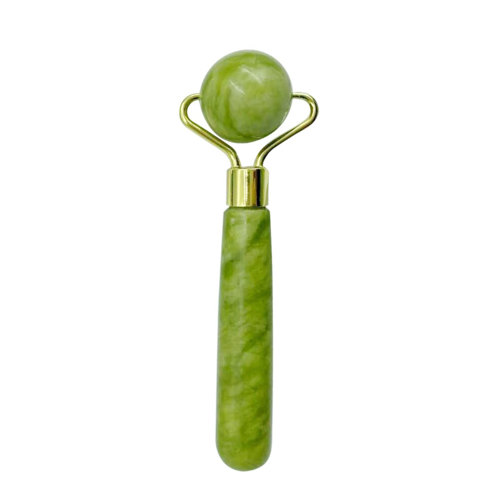 Natural Jade Facial Roller and Guasha Massage Tool Set for AntiWrinkle Face and Body Care