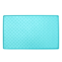 Voerbak voor huisdieren, voorkomt morsen, waterdichte voerbakmat voor honden en katten met opstaande randen, antislip ontwerp, BPA-vrije siliconen,