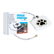 Outdoor Dog Pet Water Sprinkler, Easy Activated Dog Water Fountain with Leak-Proof Copper Valve and Sturdy Metal Construction, Step-On Dog Fountain fo