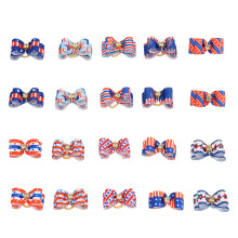 Exquisite Strass-Pentagramm-Accessoires für das Haustierhaarstyling, amerikanisches Flaggenmuster, einfache Befestigung für Haustierhaarstyling zum