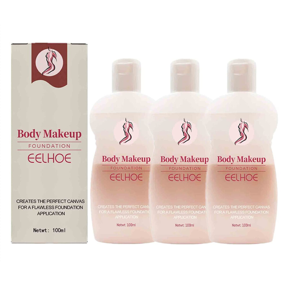 Body Makeup Foundation Set 3PC Full Coverage Waterproof Leg and Body Foundation for Scars and Veins