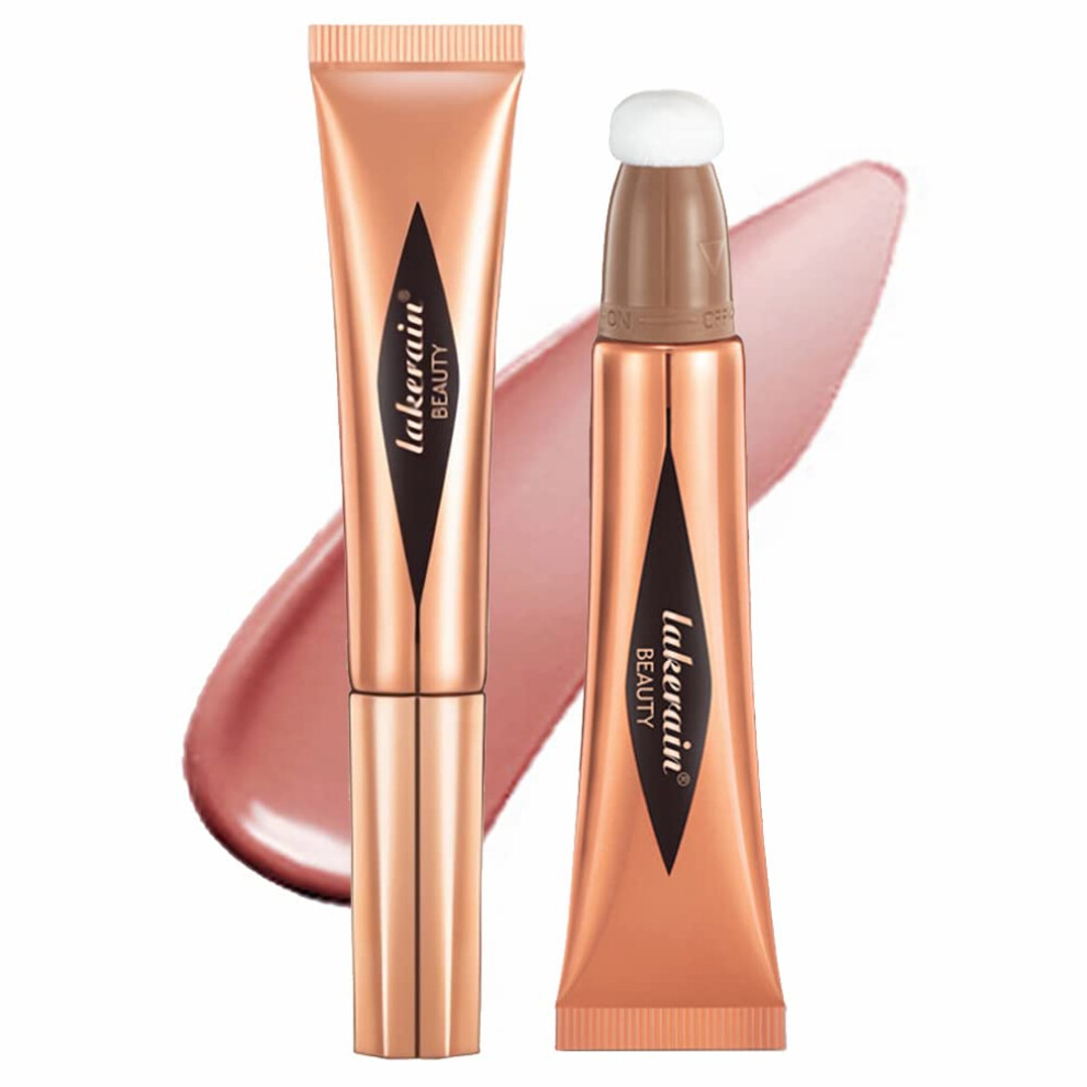 Cream Blush Stick with Cushion Applicator and Liquid Blush Wand for Natural Glow Vegan Formula