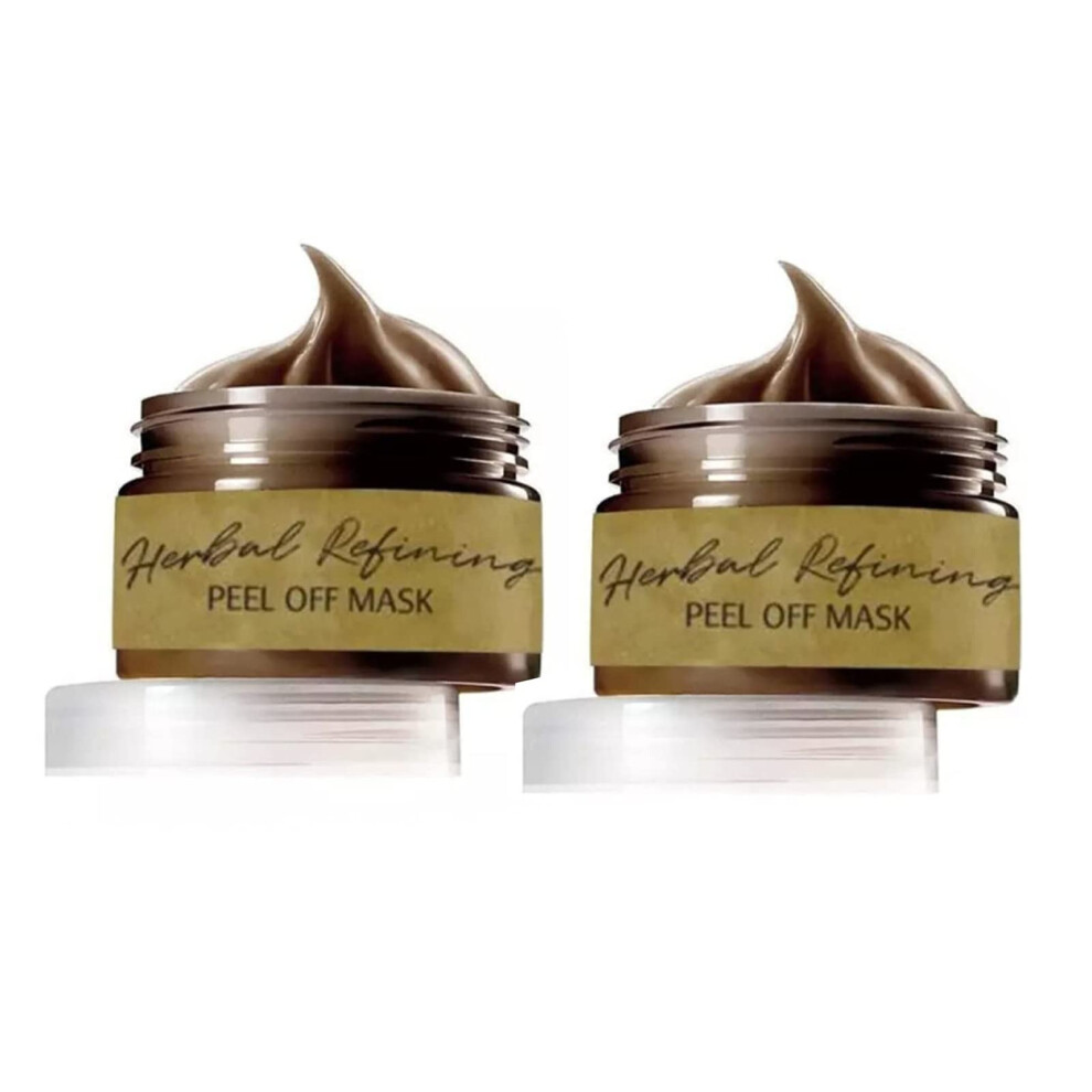 2PCS Herbal Ginseng Peel Off Face Mask Blackhead Remover Deep Cleansing and Pore Minimizing