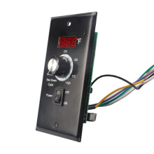 Wood Pellet Grill Digital BBQ Thermostat Controller with HeavyDuty Rotary Switch and Adjustable Temperature Control (1.6PRM)