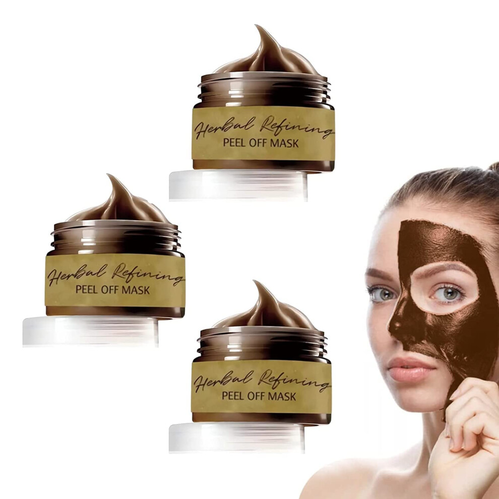 Blackhead Removal Mask Set 3PCS, Deep Cleansing Peel Off Face Mask for Pore Tightening 80ml