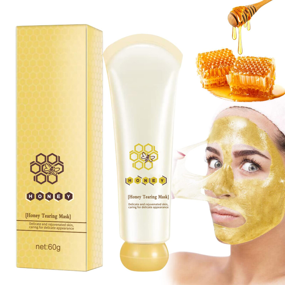 Honey Peel Off Mask for Blackheads and Deep Pore Cleansing, Oil Control, Dead Skin Removal, 1PCS
