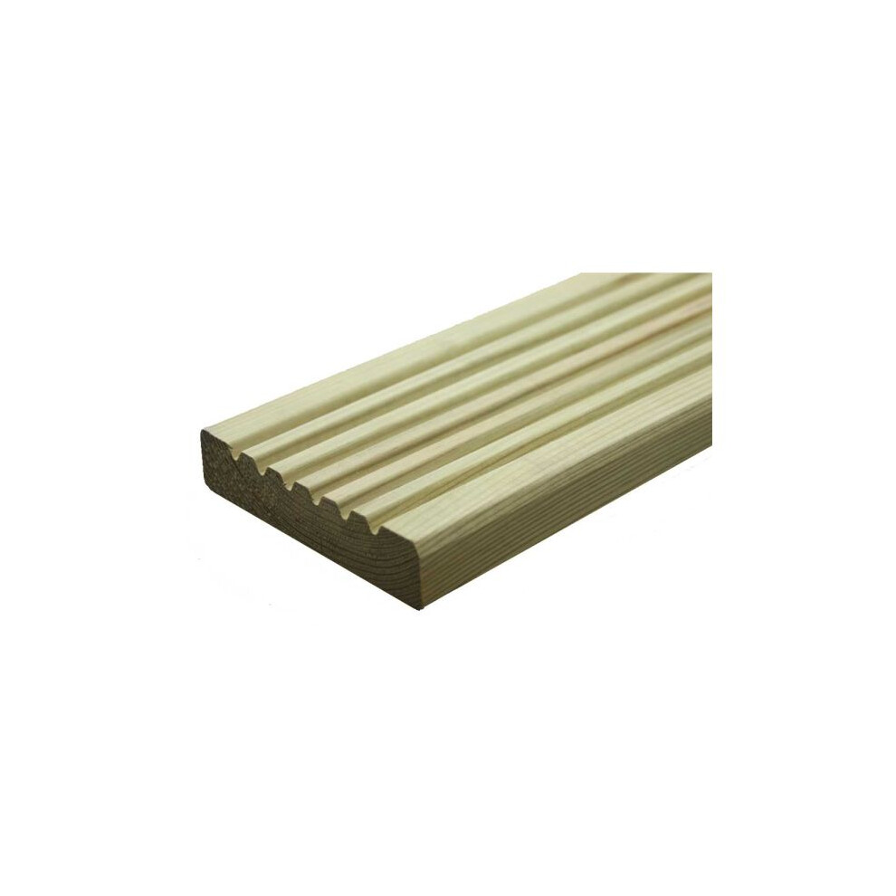 Pack Of 10 1.8M Deluxe Timber Decking 120Mm X 28Mm 5056778503262