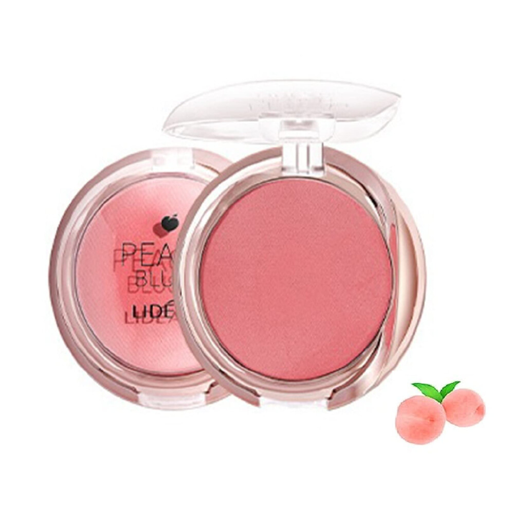 Peach Blush Palette with Matte Face Powder, Waterproof Long Lasting Natural Finish for Cheeks and Eyes