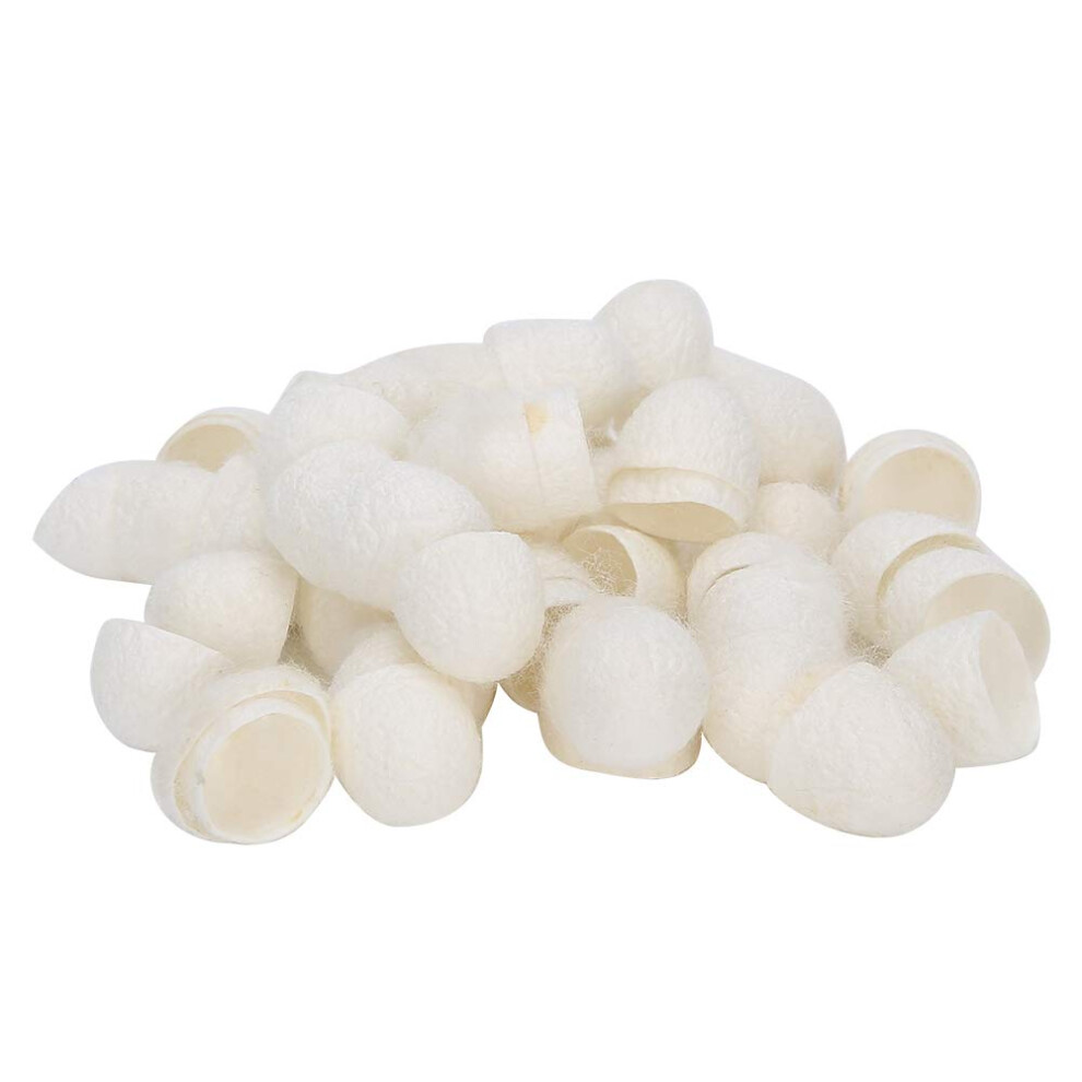 Silk Cocoon Facial Cleanser 60pcs Natural Exfoliating Balls for Gentle Daily Skin Care