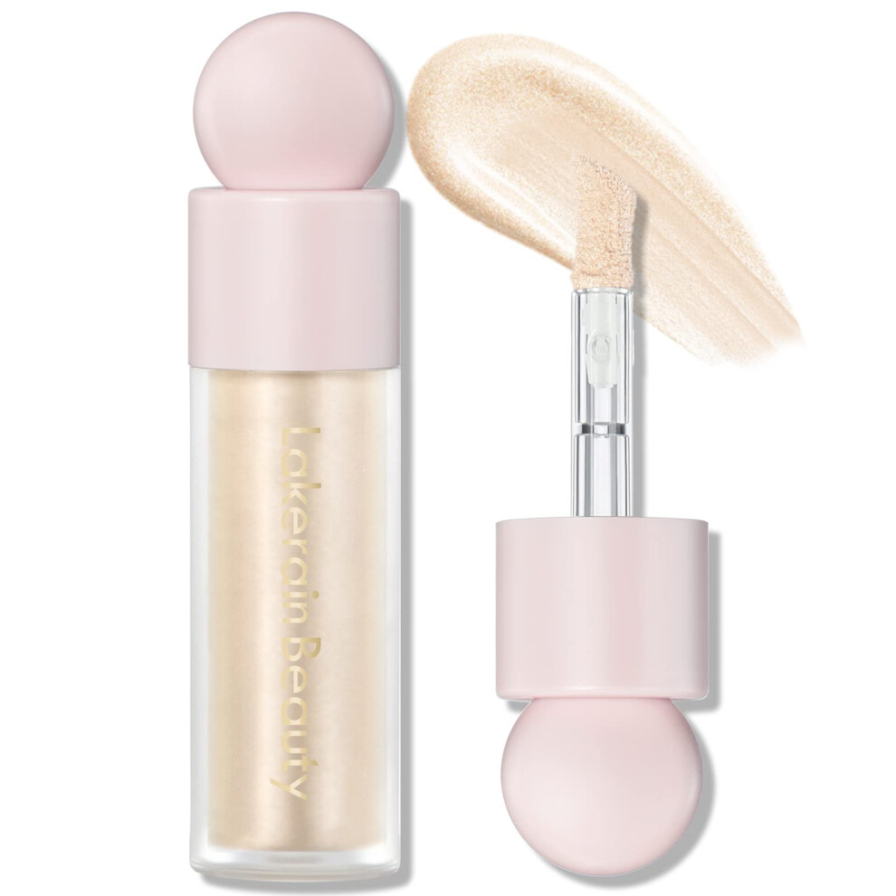 Liquid Highlighter and Blush Moonlight Shade, Longwear Waterproof Glow for Face and Cheeks