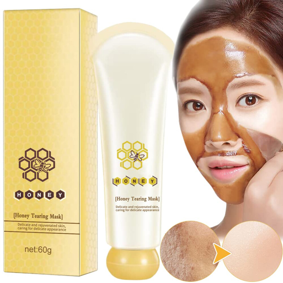 Honey Peel Off Face Mask Blackhead Remover for Oily Skin Deep Cleansing and Pore Refinement 1PC