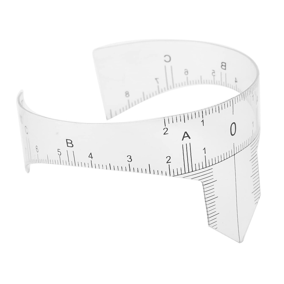 Microblading Eyebrow Ruler Transparent Brow Shaping Tool for Accurate Symmetry Mapping Type C