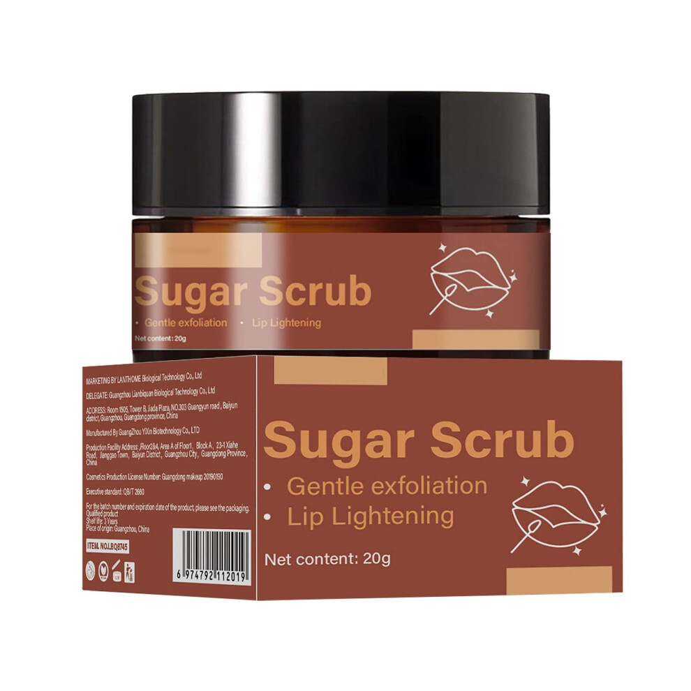 Brown Sugar Lip Scrub And Moisturizing Aloe Balm Dual Action Care Gentle Exfoliation