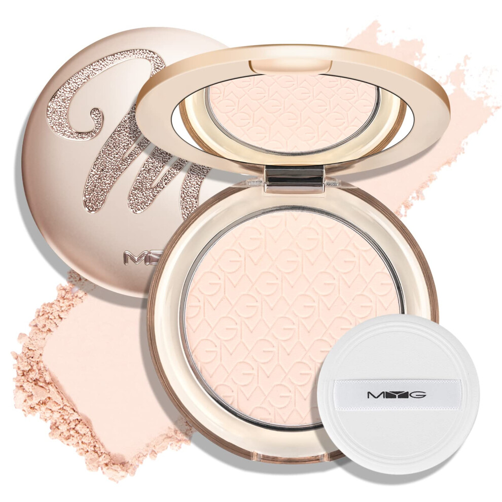 Matte Oil Control Setting Powder Long Lasting Lightweight Pressed Powder with Puff #03