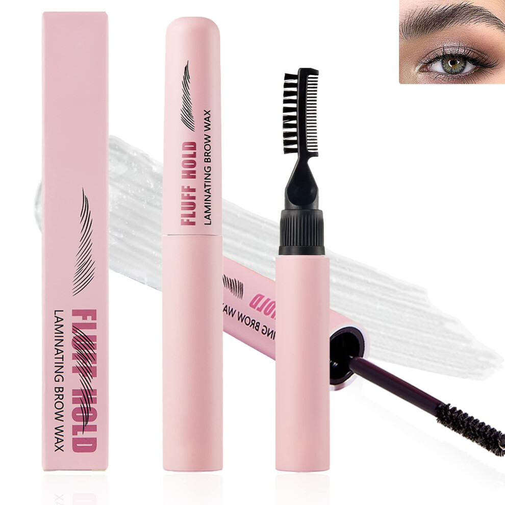 Brow Lamination Gel Clear Wax Pen with Long Lasting Waterproof Hold and 4D Eyebrow Styling