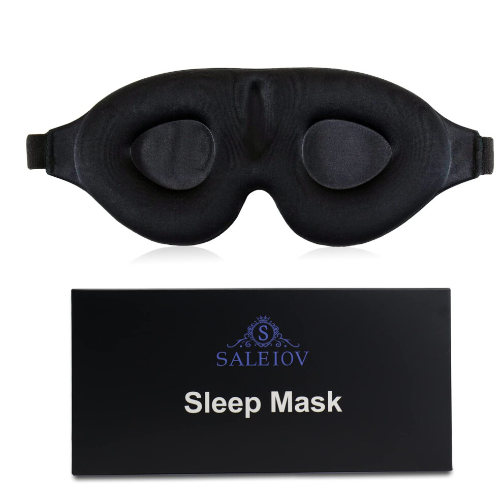 Light Sleep Mask 3D Contoured Blackout Eye Mask With Adjustable Strap For Travel Nap Yoga Women Men