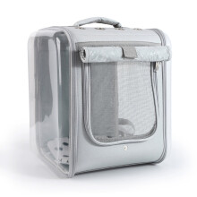 Trasportino per animali domestici a zaino con finestra trasparente, trasportino per animali domestici con design ventilato per gatti e cani di