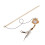 Springs Cat Toys, Παιχνίδια με ραβδί για γατάκια με εύκαμπτο ξύλινο κοντάρι, βελούδινα 3