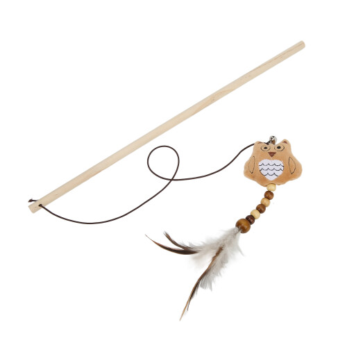 Springs Cat Toys, Παιχνίδια με ραβδί για γατάκια με εύκαμπτο ξύλινο κοντάρι, βελούδινα 2