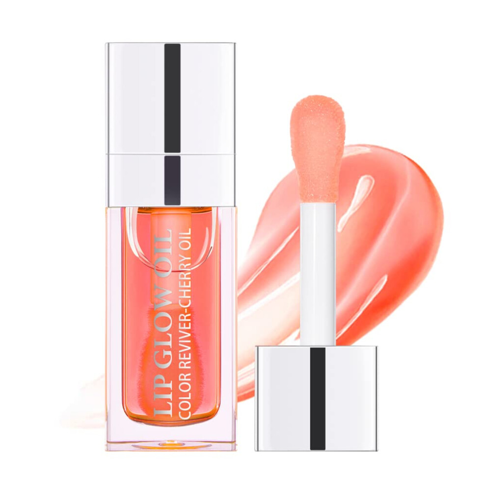 Pink Hydrating Lip Oil With Deep Hydration, Nonsticky Gloss And Mild Plumping Effect