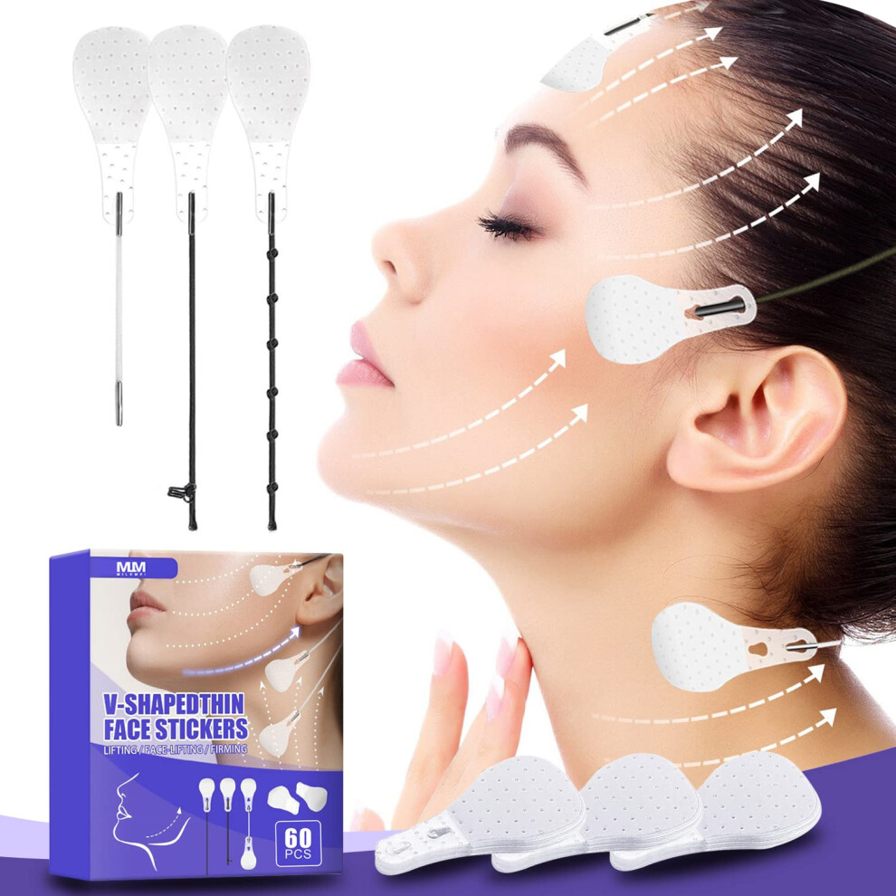 Face Lift Tape 60Pcs Waterproof Invisible Face Lifting Sticker For Wrinkles And Double Chin 9450606073730