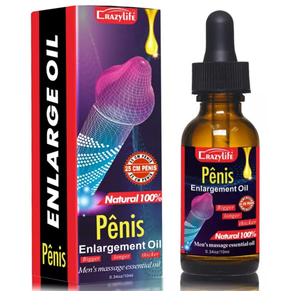 Massage Oil for Men with Natural Botanical Formula, Deep Skin Hydration, LongLasting Glide 10ml