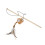 Springs Cat Toys, Παιχνίδια με ραβδί για γατάκια με εύκαμπτο ξύλινο κοντάρι, βελούδινα 4
