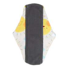Bamboo Charcoal Reusable Menstrual Pads Washable Cloth Sanitary Napkins With Strong Water Absorption Foldable Snap Button Comfortable Use Easy To
