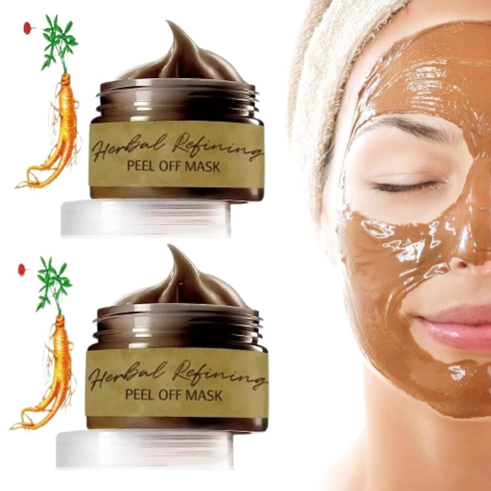 Herbal Peel Off Face Mask for Blackheads, Deep Pore Cleansing and Skin Tightening, 2 Pack 80g