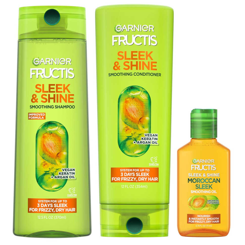 Garnier Fructis Shampoo, Conditioner + Oil Set