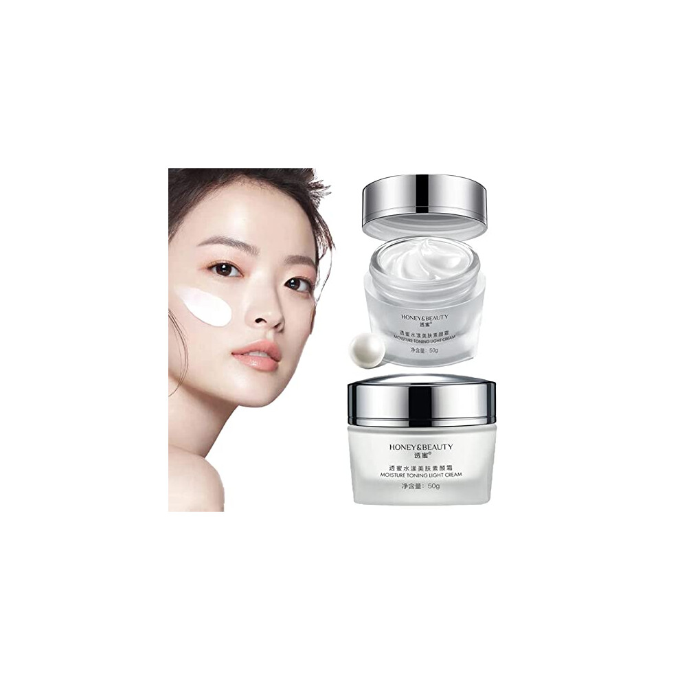 Hydrating Tone Up Face Moisturizer Cream Duo Pack with Deep Hydration and Brightening Effect