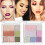 Glitter Eyeshadow and Highlighter Makeup Palette with Pearl Sequin Sparkle, Multiuse Compact 5
