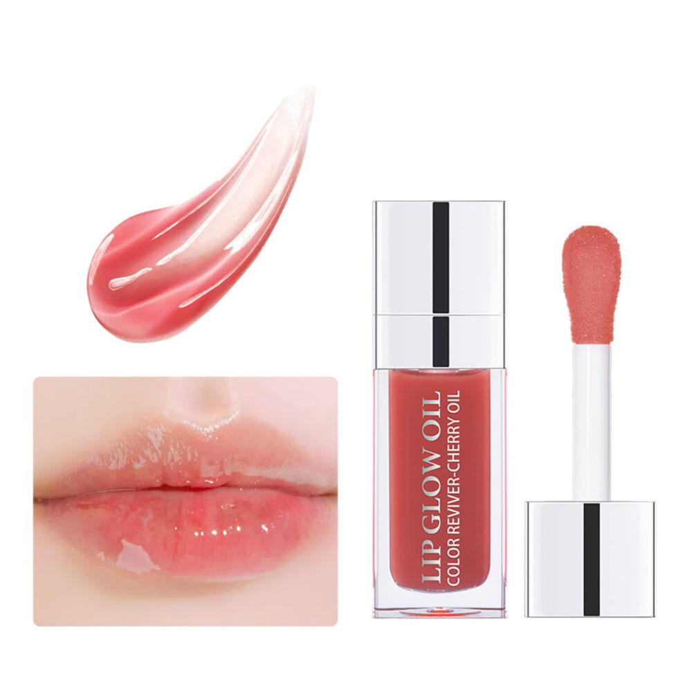 Hydrating Lip Glow Oil and Plumper Gloss with Deep Hydration, NonSticky Long Lasting Shine