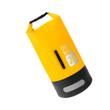 20L Dry Bag Water Proof Bag Backpack Dry Packs Easy to-yellow