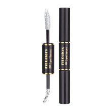 4D Silk Fiber Double Ended Mascara Waterproof Longwear Volume Curl Lift with Eyebrow Brush