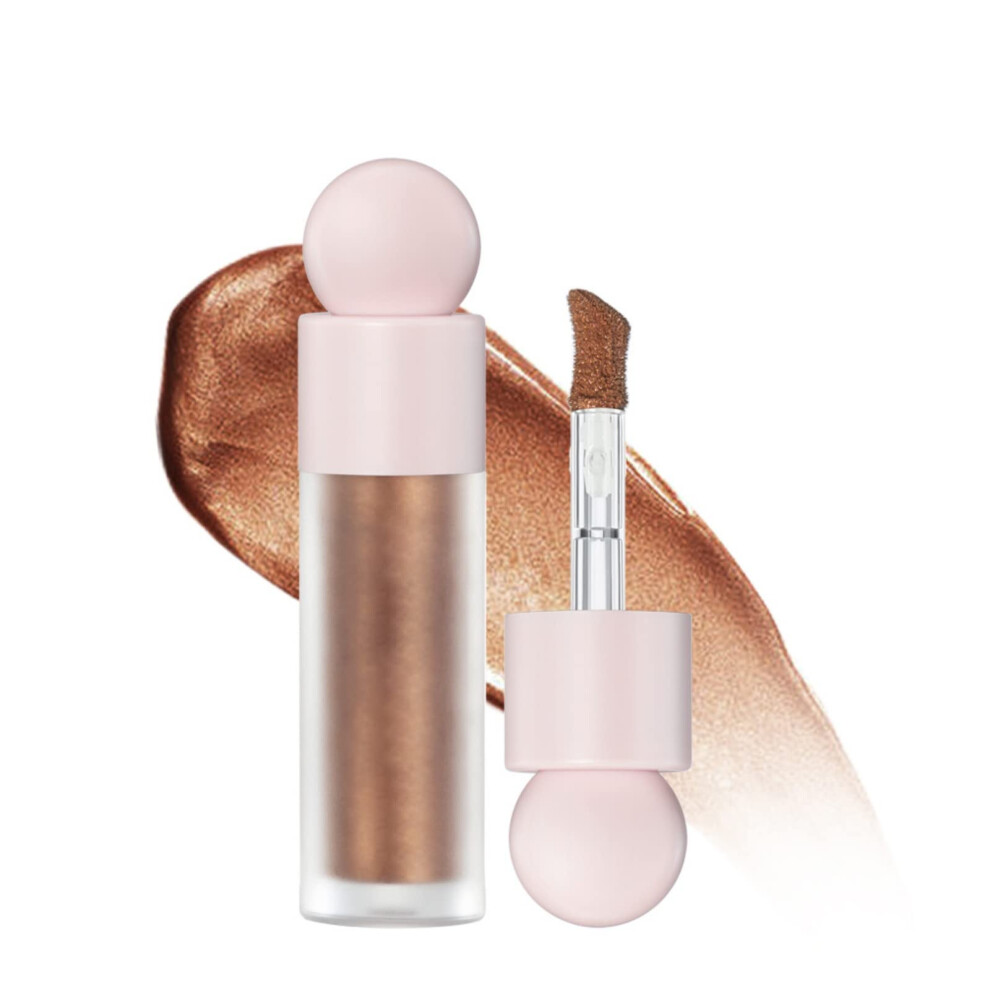 Waterproof Liquid Highlighter for Face and Body, Longlasting Glitter Shimmer Glow
