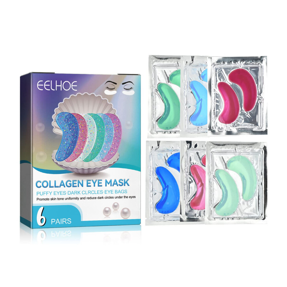 Dark Collagen Under Eye Patches For Circles And Puffiness, Hydrating Antiaging Care 36 Pairs