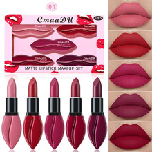 5PCS Matte Lipstick Set for Women, Long Lasting Smudge Proof Velvet Matte with Rich Colors